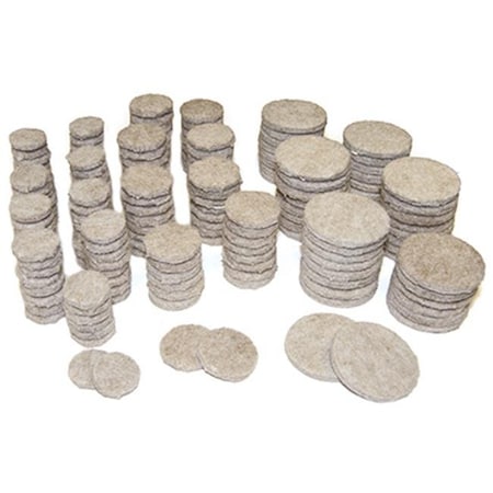 Richelieu Richelieu America 235967 TruGuard Round Multi Felt Pads; Tan - Pack of 184 235967